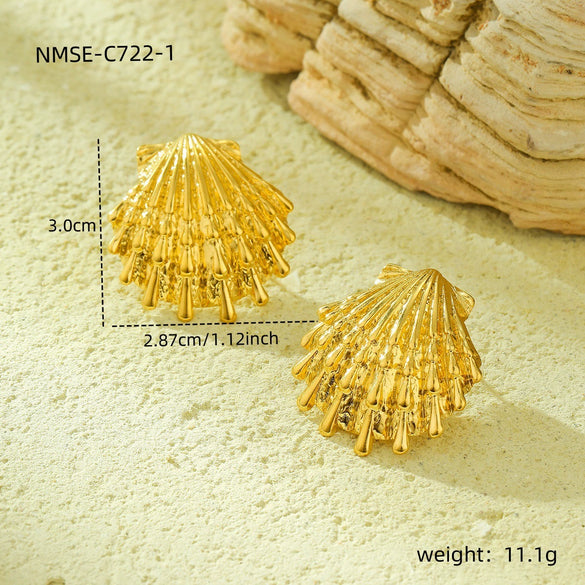 Wholesale Jewelry Ocean Style Stainless Steel Geometric Electroplating Women's Collection