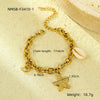 Wholesale Jewelry Ocean Style Stainless Steel Geometric Electroplating Women's Collection