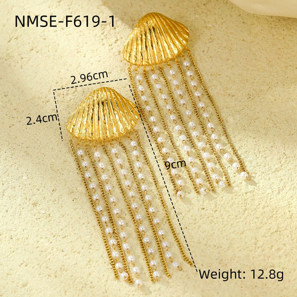 Wholesale Jewelry Ocean Style Stainless Steel Geometric Electroplating Women's Collection