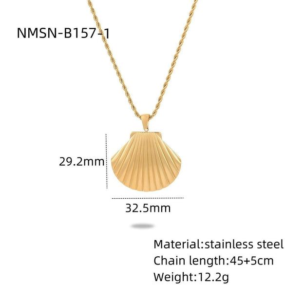 Wholesale Jewelry Ocean Style Stainless Steel Geometric Electroplating Women's Collection