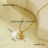 Wholesale Jewelry Ocean Style Stainless Steel Geometric Electroplating Women's Collection
