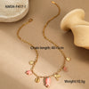 Wholesale Jewelry Ocean Wind Shell Starfish Titanium Steel Stainless Steel 18K Gold Plated Geometric Necklace Bracelet For Women