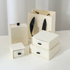 Wholesale Jewelry Packaging Box Earth White Light Luxury Paper Cardboard Jewelry Drawer Storage