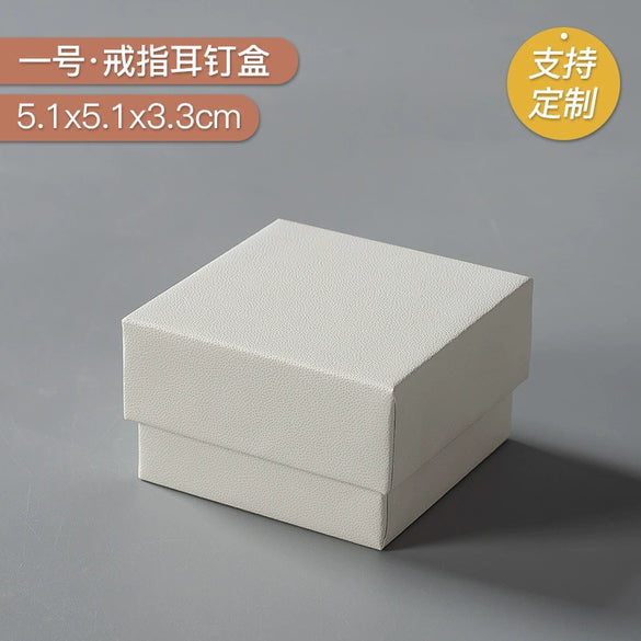 Wholesale Jewelry Packaging Box In White Orange Peel Design Made Of Paper And Cardboard