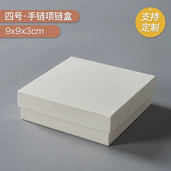 Wholesale Jewelry Packaging Box In White Orange Peel Design Made Of Paper And Cardboard