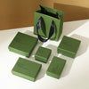 Wholesale Jewelry Packaging Box Kapok Green Heaven And Earth Cover Box Paper Cardboard Material
