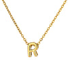 Wholesale Jewelry Pendant Necklace Copper 18K Gold Electroplated 3D Bubble Letter Minimalist Style