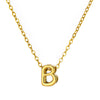Wholesale Jewelry Pendant Necklace Copper 18K Gold Electroplated 3D Bubble Letter Minimalist Style