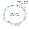 Wholesale Jewelry Plastic Resin Alloy Handmade Beach Ocean Style Animals Zodiac Starfish Shell Beaded Clavicle Necklace For Women