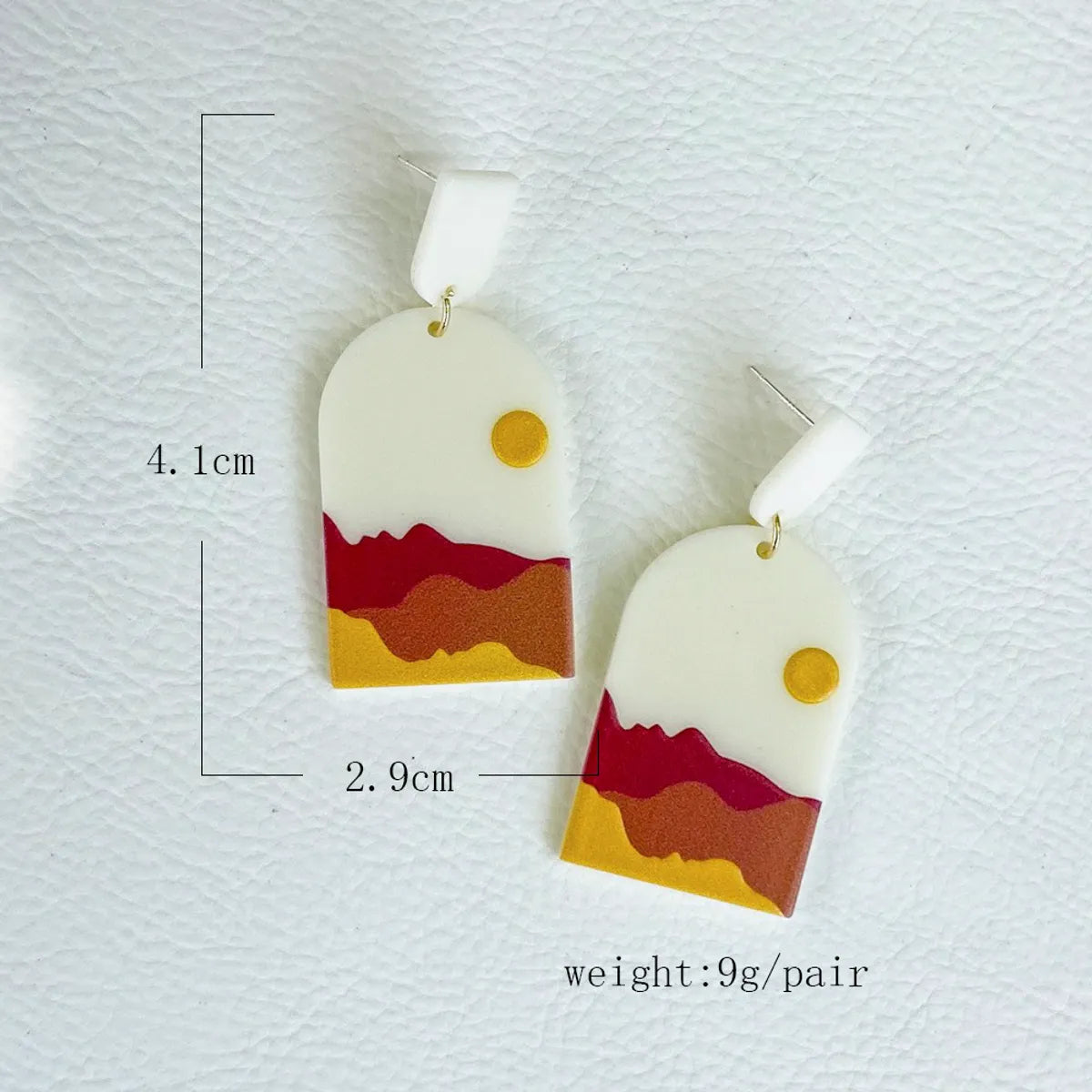 Wholesale Jewelry Plate Printing Pattern Acrylic Earrings Gooddiy