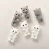Wholesale Jewelry Plush Bear Resin Pendant Handmade Accessories Spray Velvet