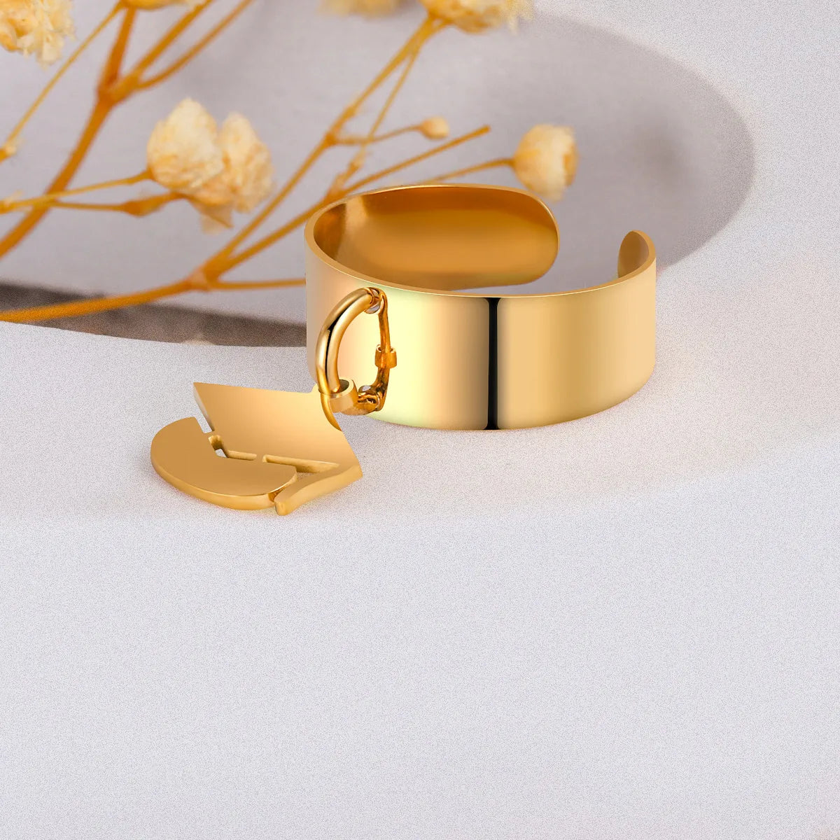 Wholesale Jewelry Preppy Style Graduation Cap 304 Stainless Steel 14K Gold Plated Charm Rings