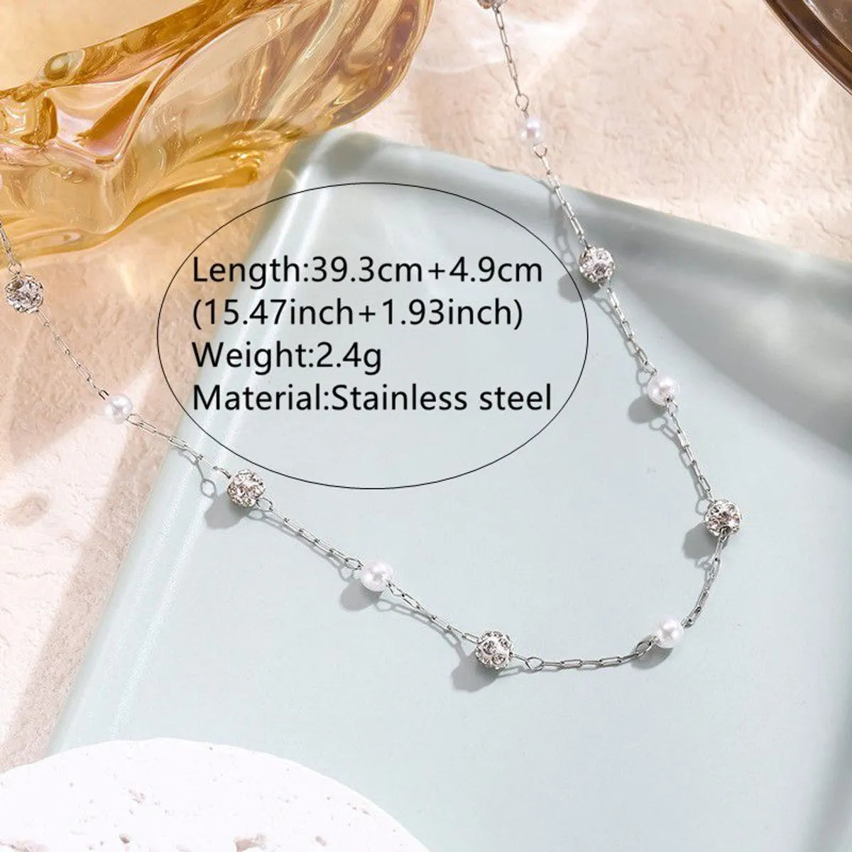 Wholesale Jewelry Princess Sweet Shiny Geometric 304 Stainless Steel Plating Jewelry Set