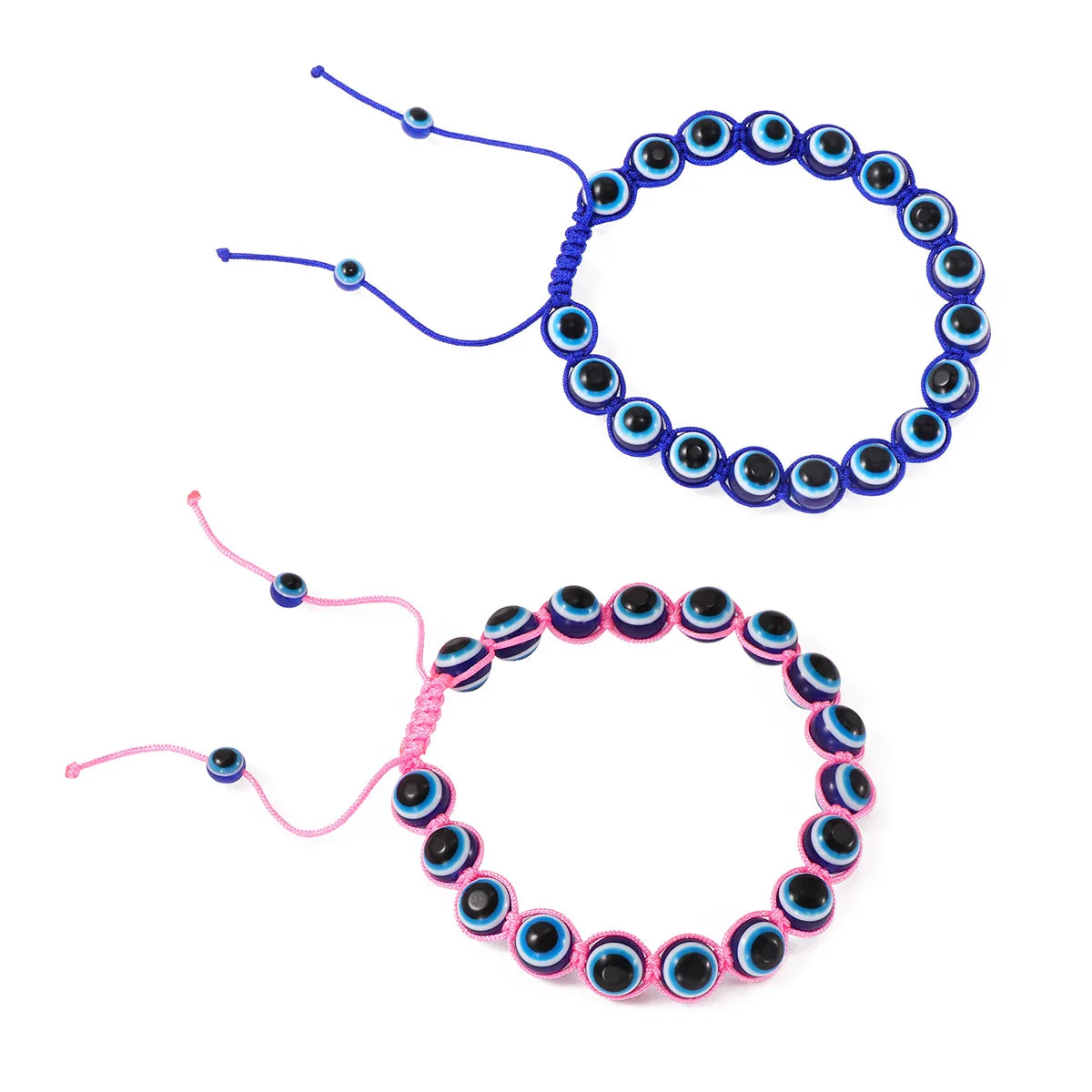 Punk Devil's Eye Resin Rope Wholesale Bracelets