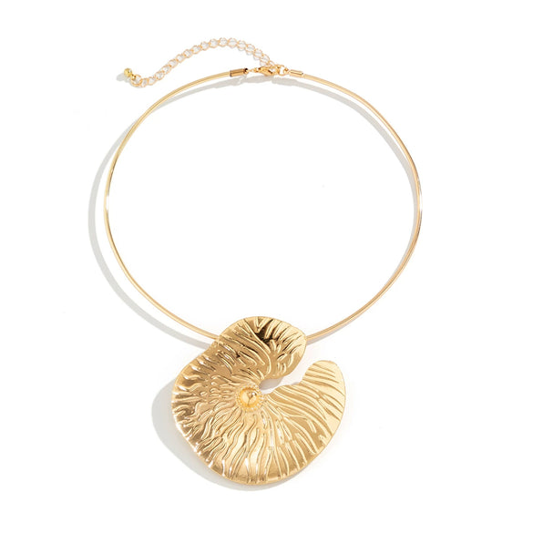 Wholesale Jewelry Punk Style Alloy Collar Necklace With Flower Pattern And Electroplating Treatment For Women