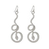 Wholesale Jewelry Punk Style Alloy Snake Earrings With Electroplating