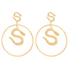 Wholesale Jewelry Punk Style Alloy Snake Earrings With Electroplating