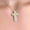 Wholesale Jewelry Punk Style Copper Inlaid Mixed Gem Geometric Necklace