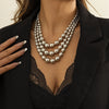 Wholesale Jewelry Punk Style Geometric Ccb Bead Ball Chain Clavicle Necklace For Women