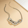 Wholesale Jewelry Punk Style Geometric Iron Chain And Ccb Necklace