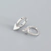 Wholesale Jewelry Punk Style Geometric Triangle S925 Sterling Silver Electroplated Ear Ring Ear Buckle Ear Stud
