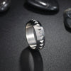 Wholesale Jewelry Punk Style Titanium Steel Selfdefense Ring With Geometric Design And Electroplating For Men And Women