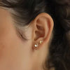 Wholesale Jewelry Pure Titanium Copper Stainless Steel Geometric Electroplated Unisex Star Earrings And Lip Nails Piercing Jewelry