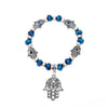 Wholesale Jewelry Resin Geometric Round Bead And Palm Pendant Bracelet Electroplated Unisex