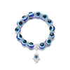 Wholesale Jewelry Resin Geometric Round Bead And Palm Pendant Bracelet Electroplated Unisex