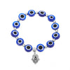 Wholesale Jewelry Resin Geometric Round Bead And Palm Pendant Bracelet Electroplated Unisex