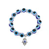 Wholesale Jewelry Resin Geometric Round Bead And Palm Pendant Bracelet Electroplated Unisex