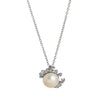 Wholesale Jewelry Retro Animal Zodiac Style Copper Titanium Steel Electroplating Natural Pearl Fish Pendant Clavicle Chain