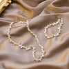 Wholesale Jewelry Retro Baroque Style Geometric Freshwater Pearl Necklace And Bracelet For Women