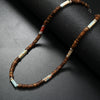 Wholesale Jewelry Retro Bohemian Style Coconut Shell Wooden Beads Natural Stone U Shape Necklace Unisex