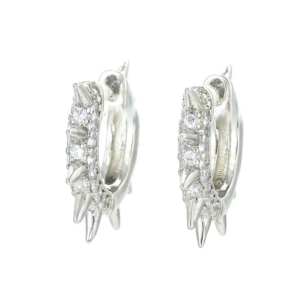 Wholesale Jewelry Retro Circle Star Zircon Copper Earrings Gooddiy