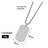 Wholesale Jewelry Retro Classic Style Geometric Customization Laser Engraving 201 Stainless Steel Plating Pendant Necklace Chain-Free