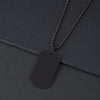 Wholesale Jewelry Retro Classic Style Geometric Customization Laser Engraving 201 Stainless Steel Plating Pendant Necklace Chain-Free