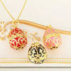Wholesale Jewelry Retro Elegant Copper Water Drop Egg Pendant Necklace With Electroplating Oil Dripping