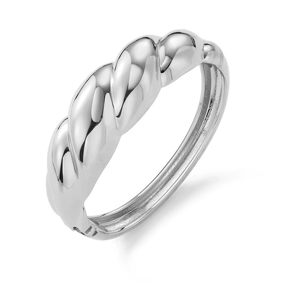 Wholesale Jewelry Retro Exaggerated Irregular Pleated Alloy Bracelet With Electroplating