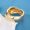 Wholesale Jewelry Retro Exaggerated Irregular Pleated Alloy Bracelet With Electroplating