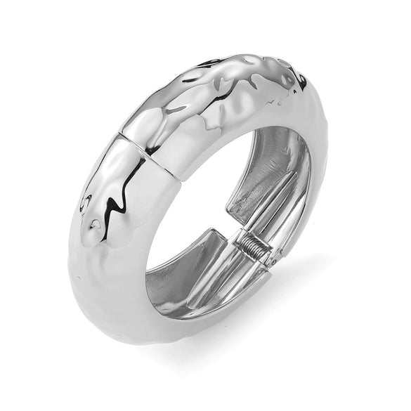 Wholesale Jewelry Retro Exaggerated Irregular Pleated Alloy Bracelet With Electroplating