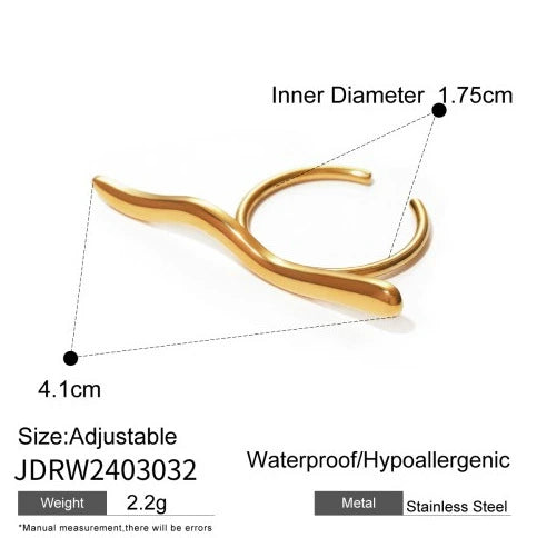 Wholesale Jewelry Retro Exaggerated Stainless Steel Round Geometric Sunflower Open Ring For Women With Electroplating
