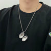 Wholesale Jewelry Retro Fashion Beating Heart Pendant Alloy Necklace With Electroplating