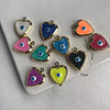 Wholesale Jewelry Retro Fashion Copper Enamel Eye Heart Pendant Electroplating Oil Dripping