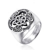 Wholesale Jewelry Retro Fashion Geometric Handmade Titanium Steel Men's Ring