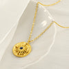 Wholesale Jewelry Retro Fashion Style Star Stainless Steel Electroplated Ochain Necklace Earrings Suit
