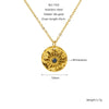 Wholesale Jewelry Retro Fashion Style Star Stainless Steel Electroplated Ochain Necklace Earrings Suit