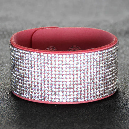 Wholesale Jewelry Retro Full Of Diamond Wide Bracelet Gooddiy