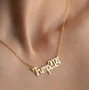 Wholesale Jewelry Retro Funny Novelty Donald Trump Letter 316 Stainless Steel  Pendant Necklace