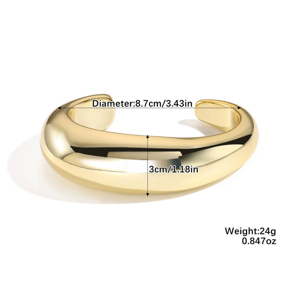 Wholesale Jewelry Retro Geometric Acrylic Electroplated Bracelet